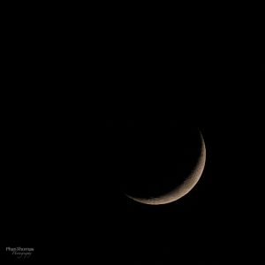 Mondfotografie: Sichelmond