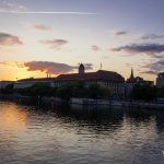 Festbrennweiten: Sonnenuntergang an der Jannowitzbrücke