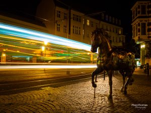 Altstadt Köpenick: Laser-Pferd?
