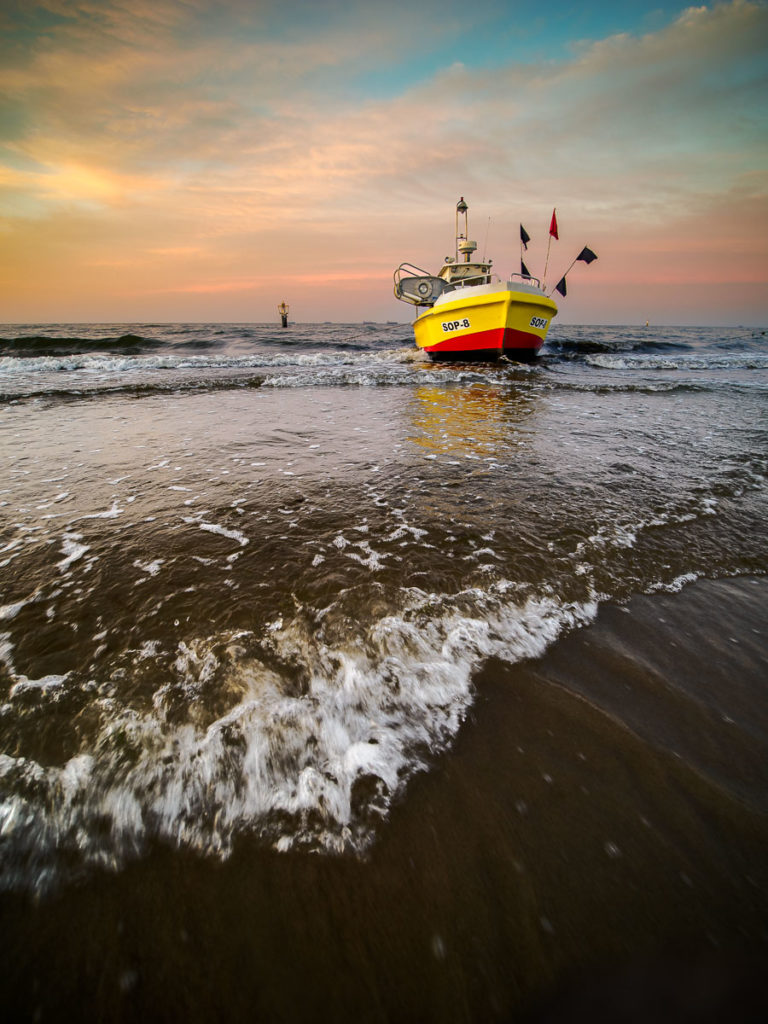 Boot mit Ultraweitwinkel