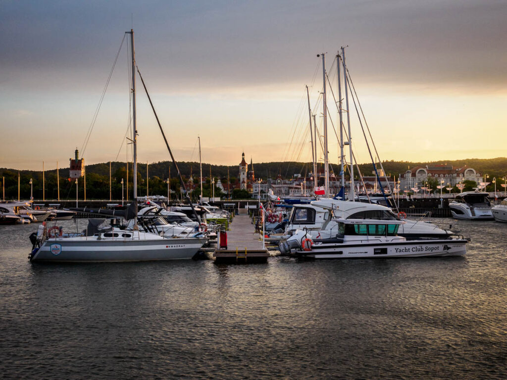 Bootsanleger vor Sopot