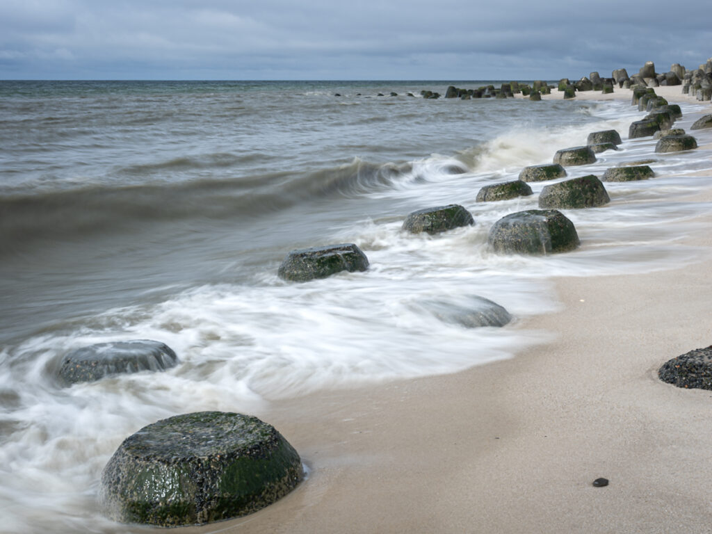 Wellengang am Strand